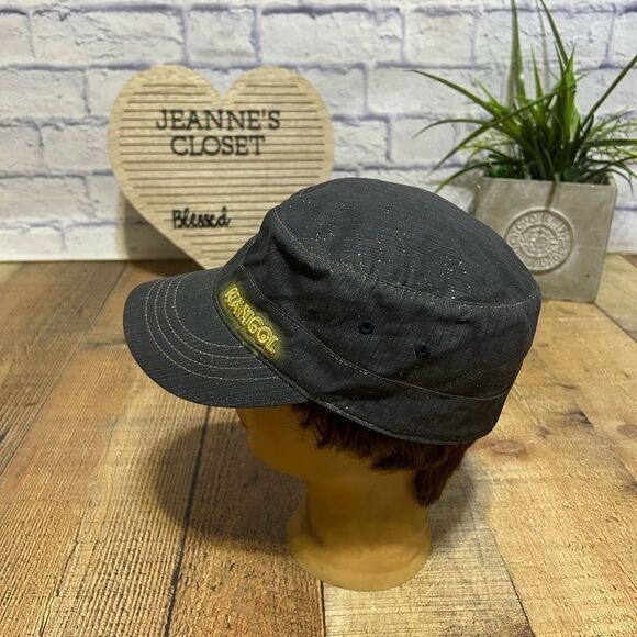 Kangol Glitter Denim Army Cap / Hat Size XL - Picture 4 of 9